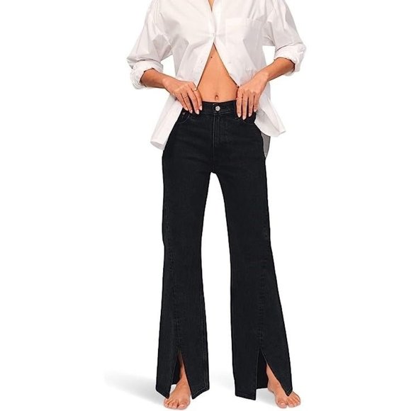 Abercrombie & Fitch Denim - Abercrombie and Fitch Black 90s High Rise Relaxed Jean, 28